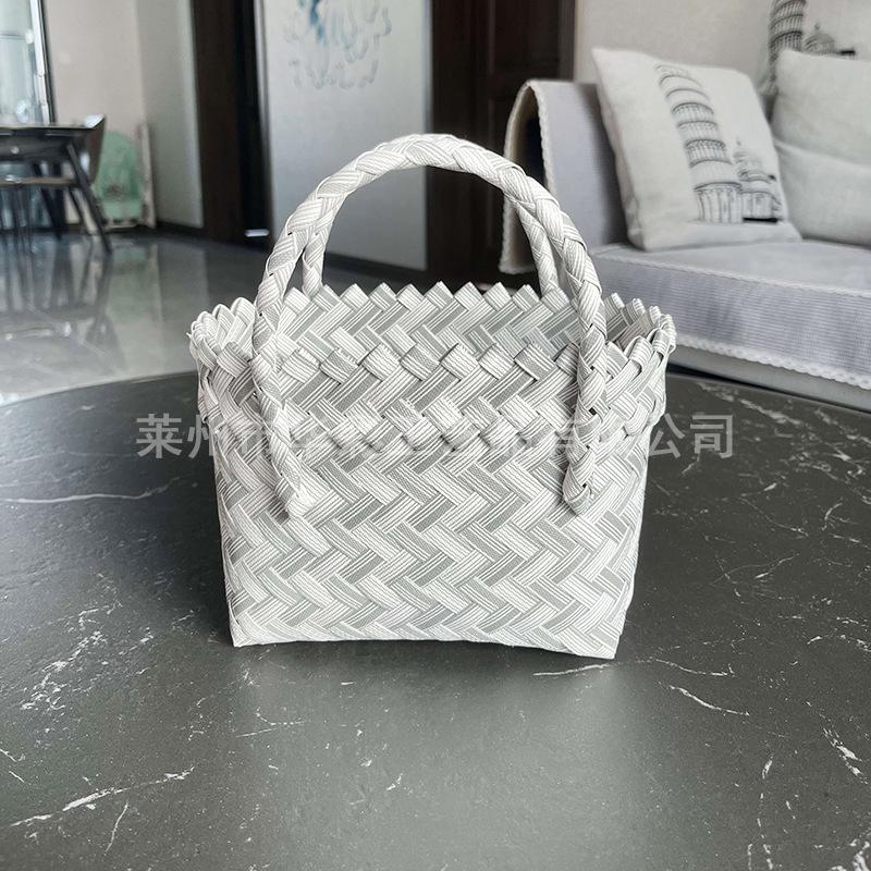 

Плетеная вручную готовая универсальная корзина для овощей водонепроницаемая свадебный подарок на полную луну в стиле инс Mini