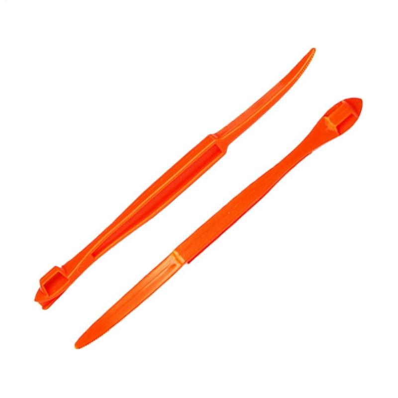 2Pcs Plastic Orange Peeler Long Handle Fruit Skin Remover Citrus Peeling Tools For Grapefruit Lemon Kiwi Mango Carrot Cucumber