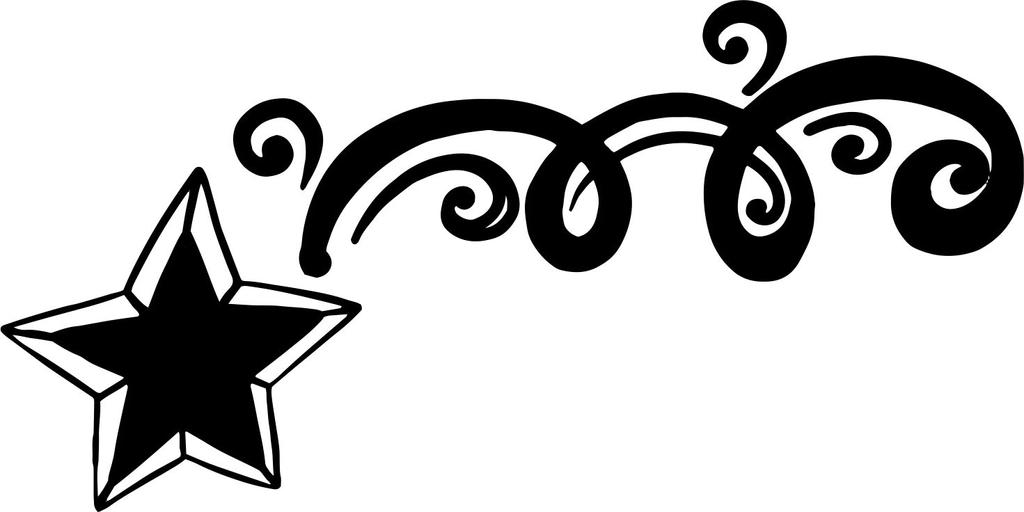 Printtoo Diary Card Scrap-booking Star & Swirls Design Square Wooden Rubber Stamp-2 x 2