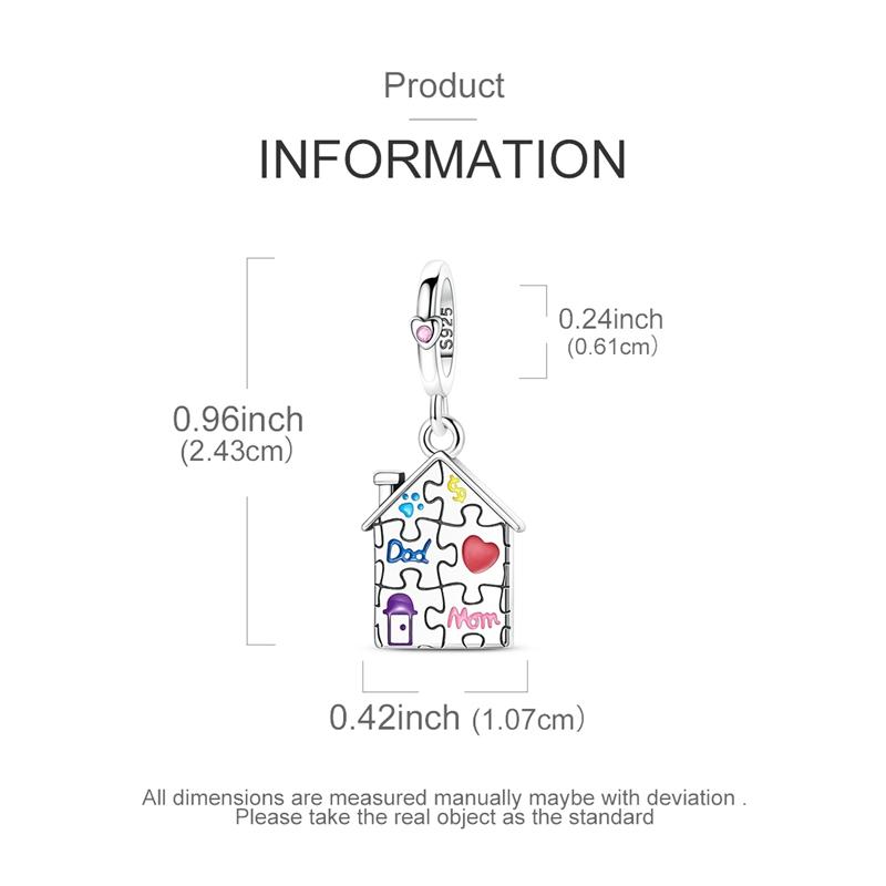 New In Copper Charms Beads Cross Rose Ring Puzzle Pendent Jewelry Fit Original Bracelet For Women Diy Party Gifts