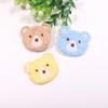 Cartoon Bear Woolen Headdress Patch - Small Embroidered Applique for Clothing