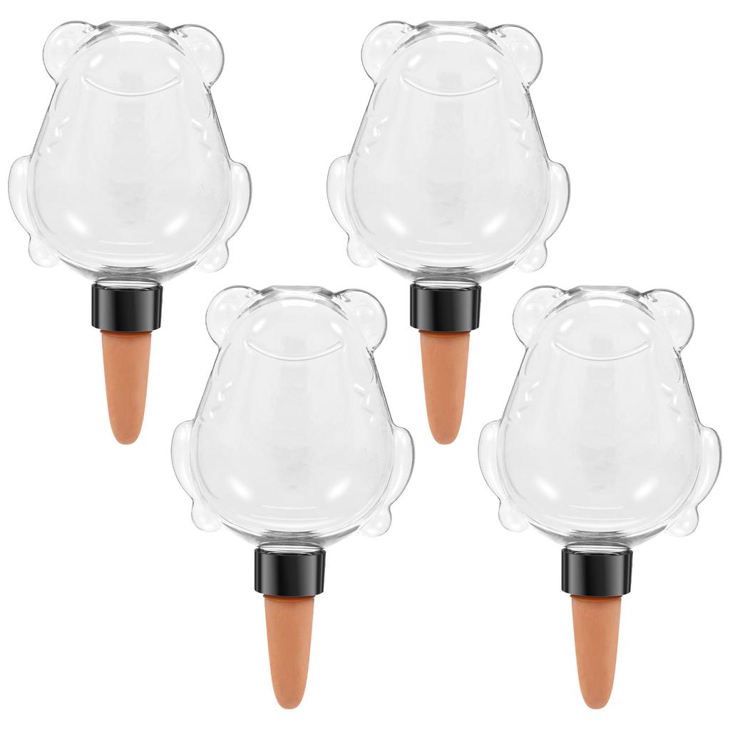 4Pcs Plant Watering Globe Clear Self Watering Planter Insert Slow Release Control Water Dripper for Garden Indoor Flower Pot