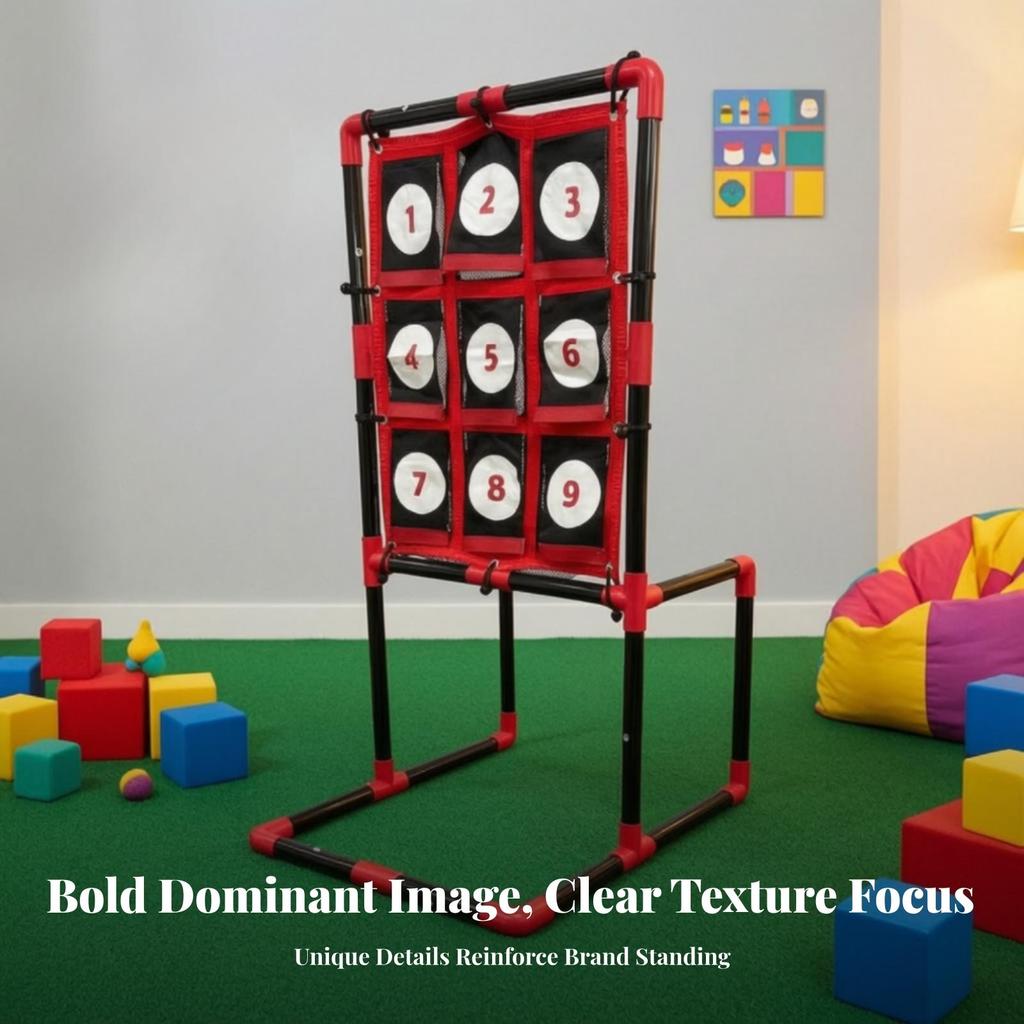 Target Throwing Game with Storage Bag Outdoor Set Foldable for School