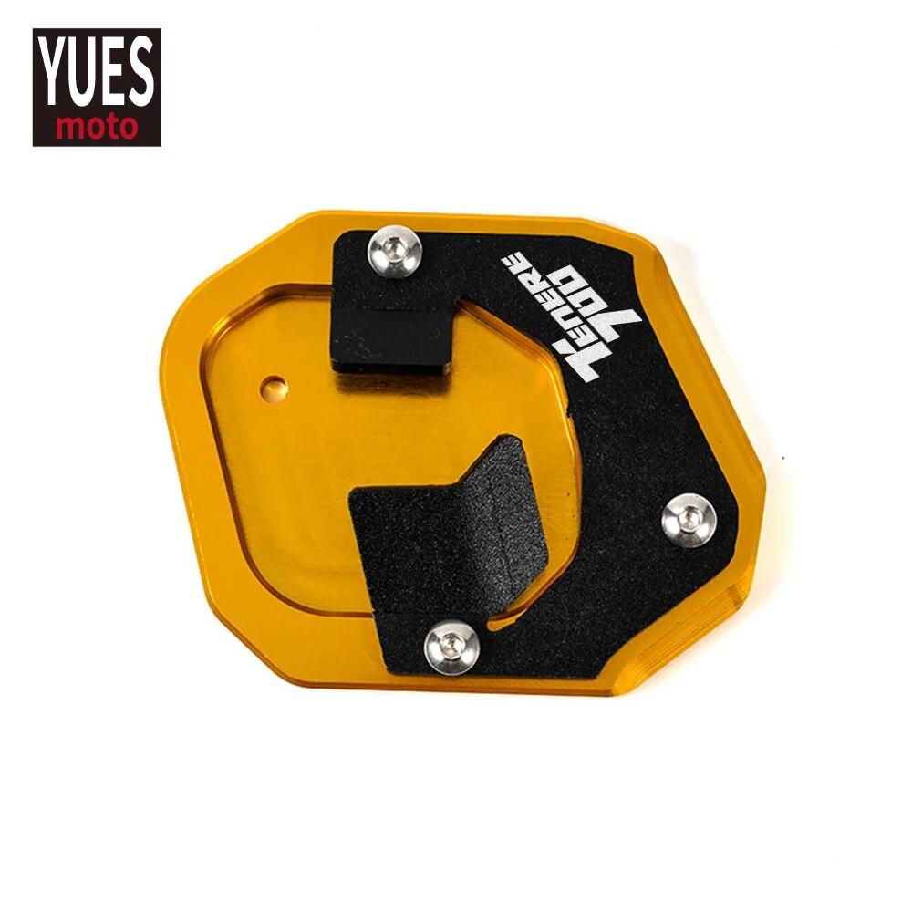 Motorcycle Accessories Aluminum Foot Enlarger Foot Side Stand Extension Plate Fits For Yamaha Tenere 700