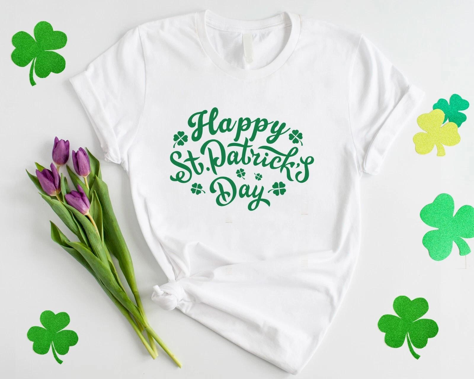 Happy St Patrick s Day TShirt - Irish Shamrock Ireland Paddy Funny Gift T Shirt S