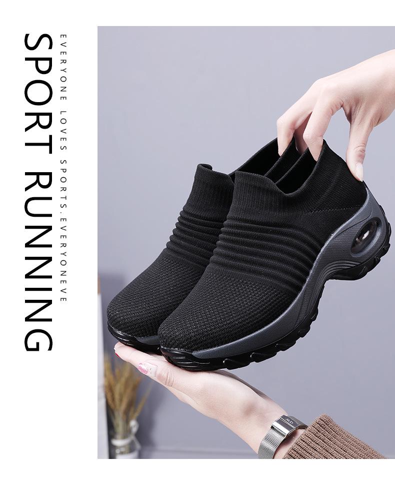 Women's 2025 Summer Height-Increasing Air Cushion Shoes - Comfortable Casual Dance Sneakers for Middle-Aged and Elderly, Large Sizes Available.