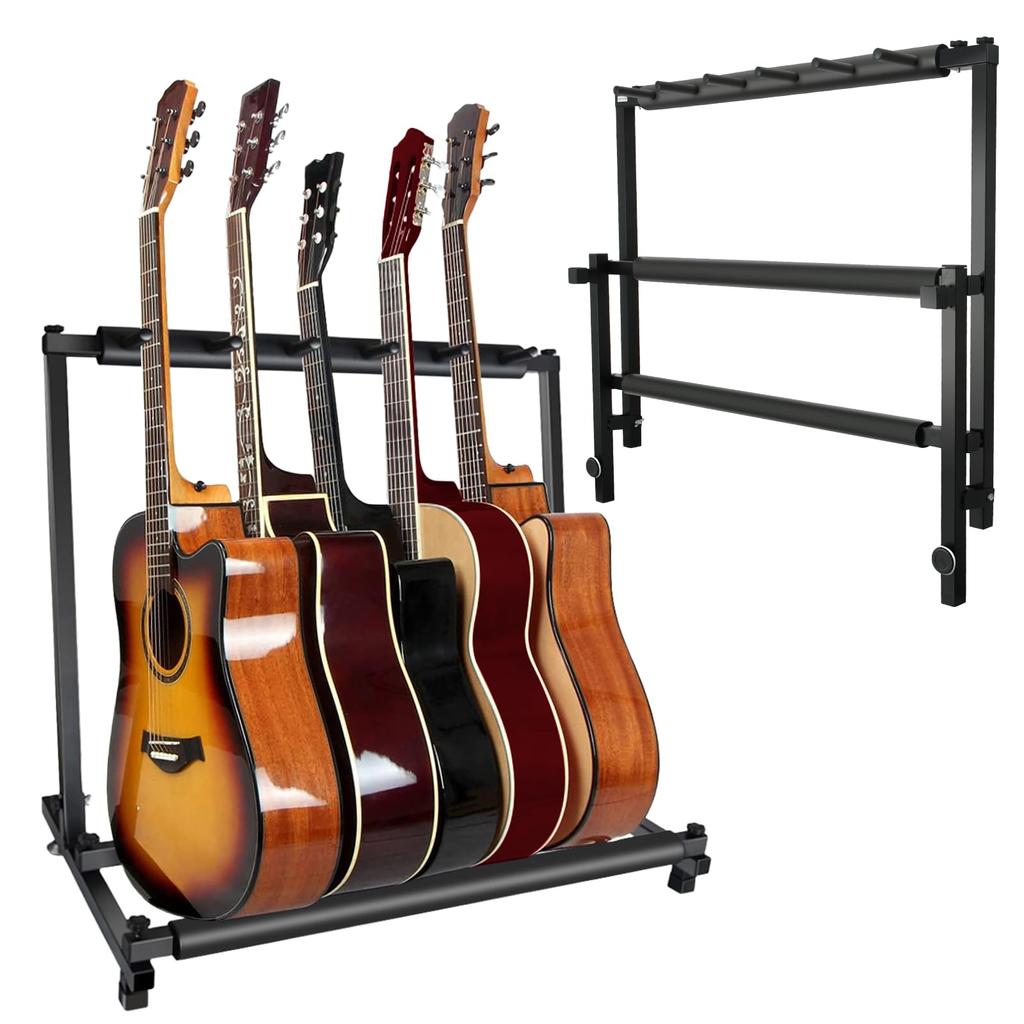 KAKETE Guitar Holds 5 Includes Rubber Support to Prevent Scratches on Durable and Easy to Bracket with Acoustic Classical Electric and Wind Latest