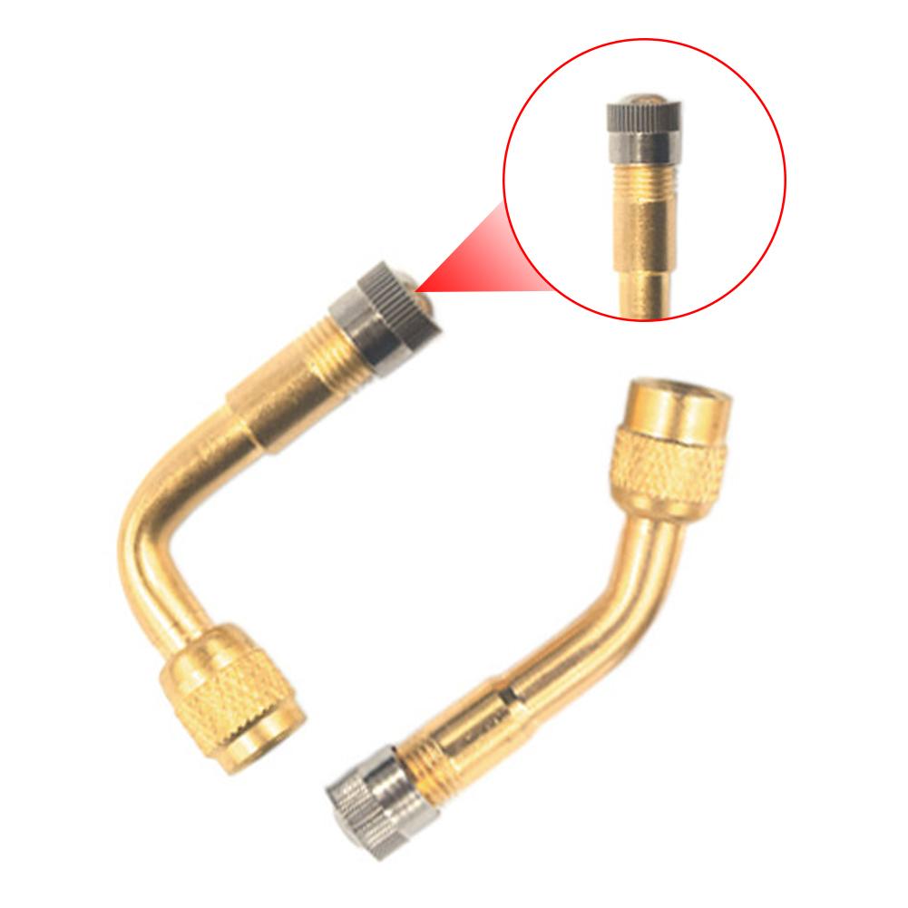 45/90/135 Degree Angle Brass Motorcycle Bent Valve Adaptor Tyre Tube Valve Extension Adapter for Car Truck Motorcycle Cycling Accessories