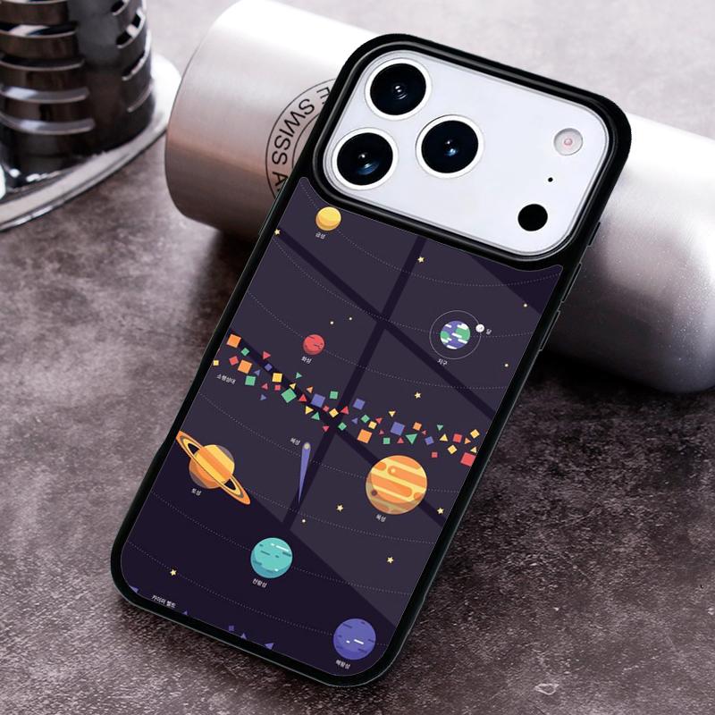Solar System Planet Constellations Phone Case For iPhone 17,16e,15,14,13,12,11,Mini,Pro,MAX Soft Silicone Cover