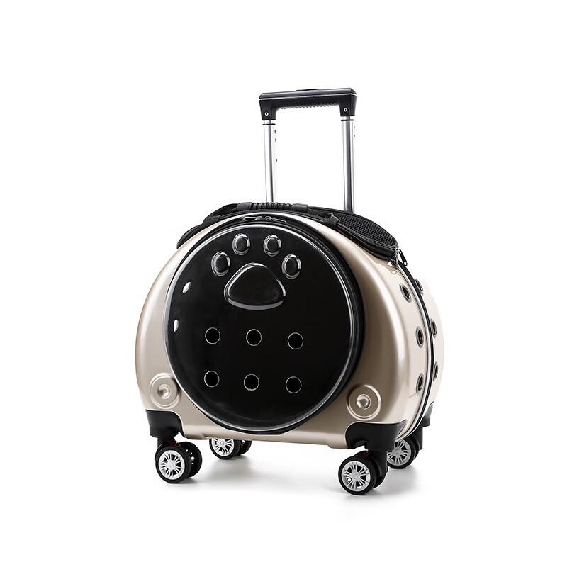 Transparent Pet Travel Trolley Backpack