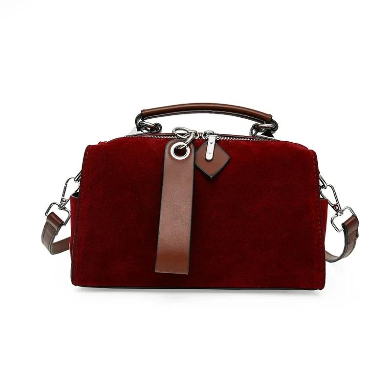 Monochromatic suede leather bags for women women's shoulder bag women's crossbody bag luxurious fashion high quality new