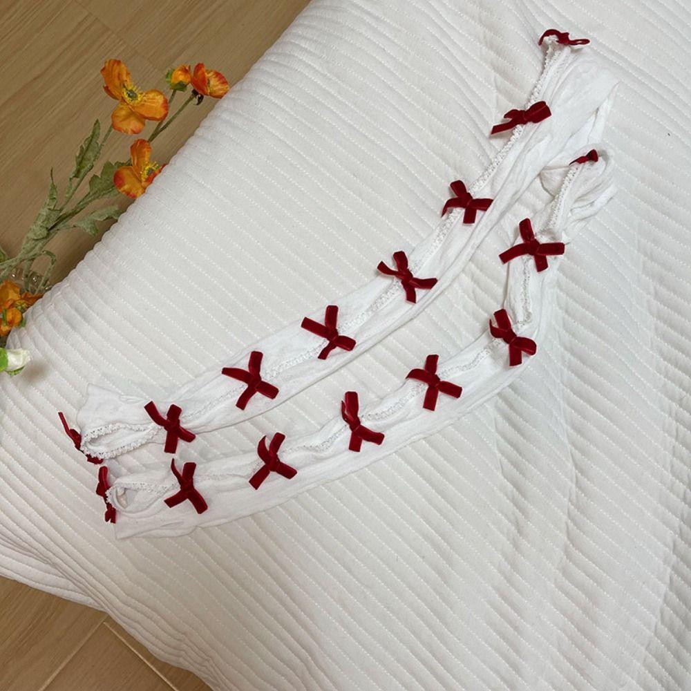 

Перчатки без пальцев с бантом, Флисовый солнцезащитный рукав, Шаль из кружева в клетку, Женские, для девочек 2