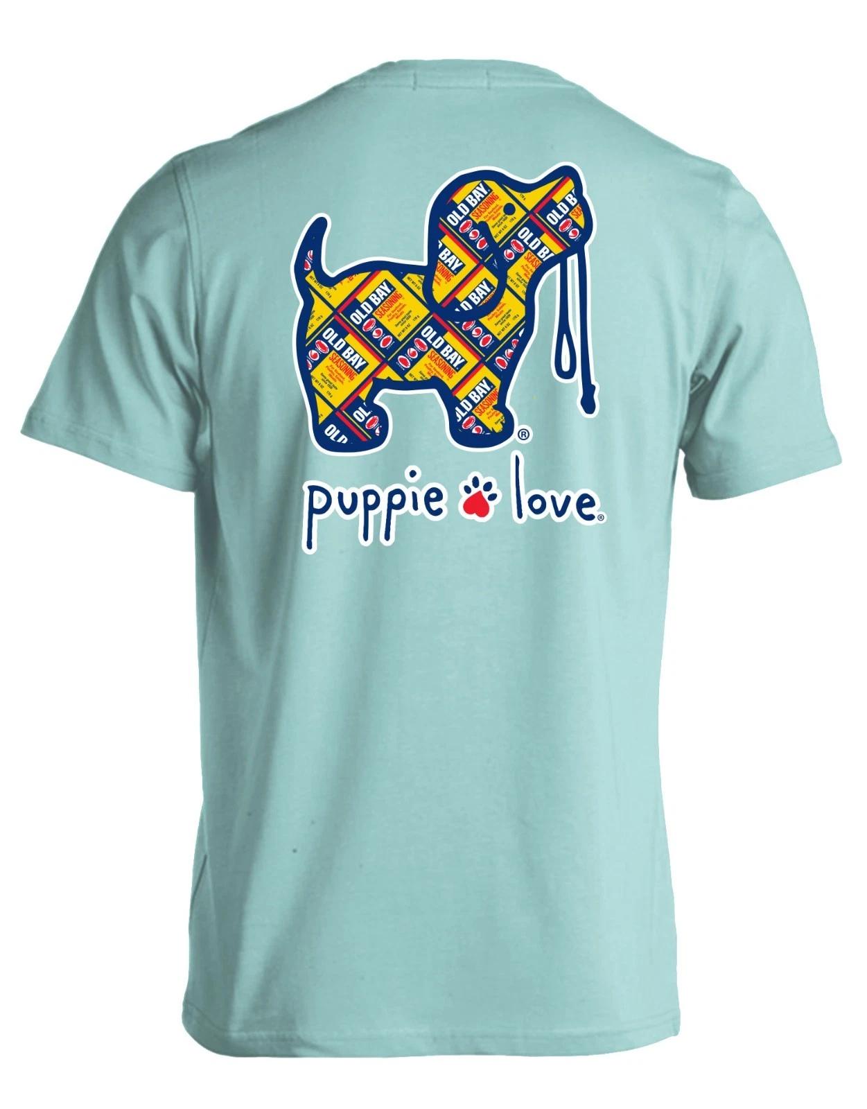 New PUPPIE LOVE Old Bay Can PUP T-Shirt 2XL