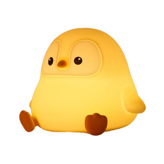 Penguin Baby Night Light USB Rechargeable LED Touch Lamp with Dimmable Glow Cute Bedside Lamp for Kids Adults Fun Novelty Gift for Home Decor
