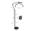 16 Inch 20W LED Eye Protection U-shaped Fill Light Retractable Beauty Lamp Bedside Embroidered Nail Art Floor Lamp