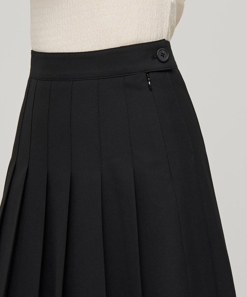 Musinsa Standard Woman Women'S Pleated Mini Skirt [Black]