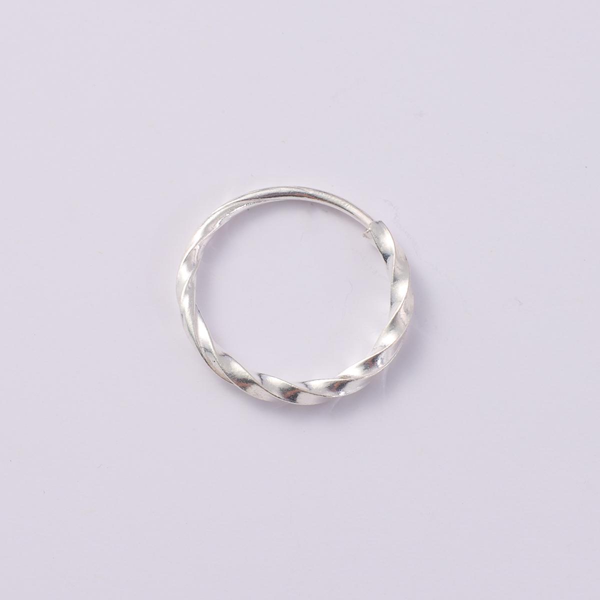 

Сережки-кільця для жінок, чоловіків, сережки Ear Huggie 6-18 мм 03 12mm срібний