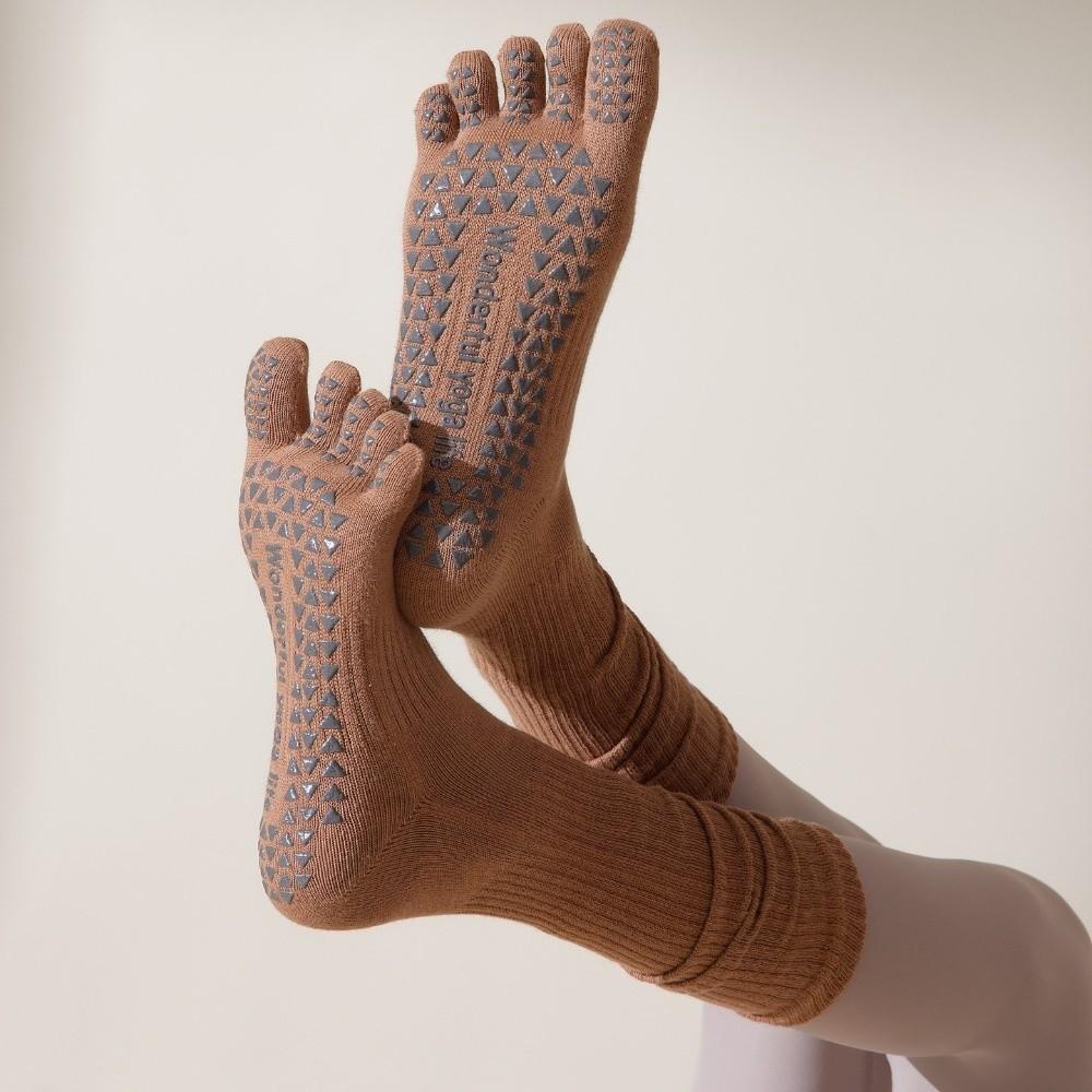 Separate Fingers Sports Toe Socks Silicone Anti-slip Sport Pilates Socks Women Yoga Socks  Ballet
