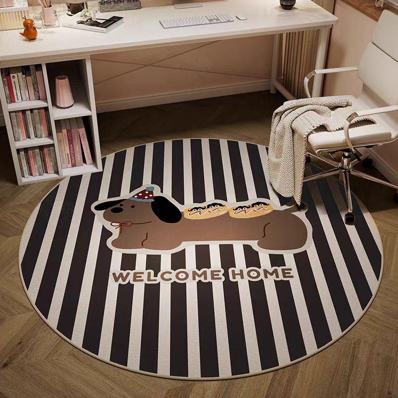 Round Floor Mat, Thickened Anti-Drop Baby Crawling Mat In Living Room, Children'S Reading Area, Dirt-Resistant And Non-Slip Mat In Bedroom