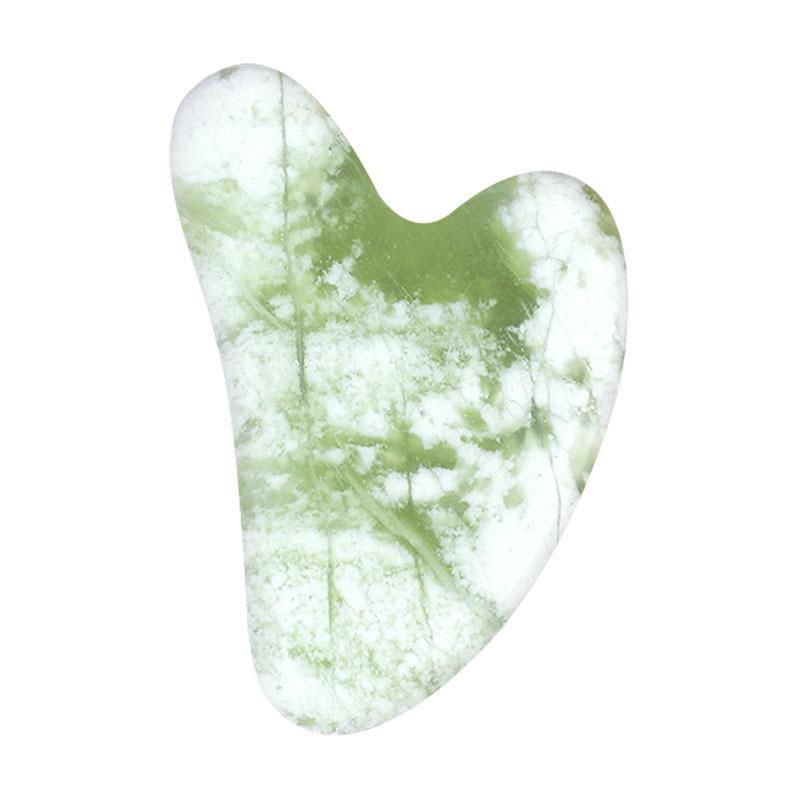 Outil de Massage Facial Gua Sha en Quartz Rose en Forme de Cœur