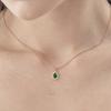 ELLE Jewelry Green Tear Necklace ELBRNN199