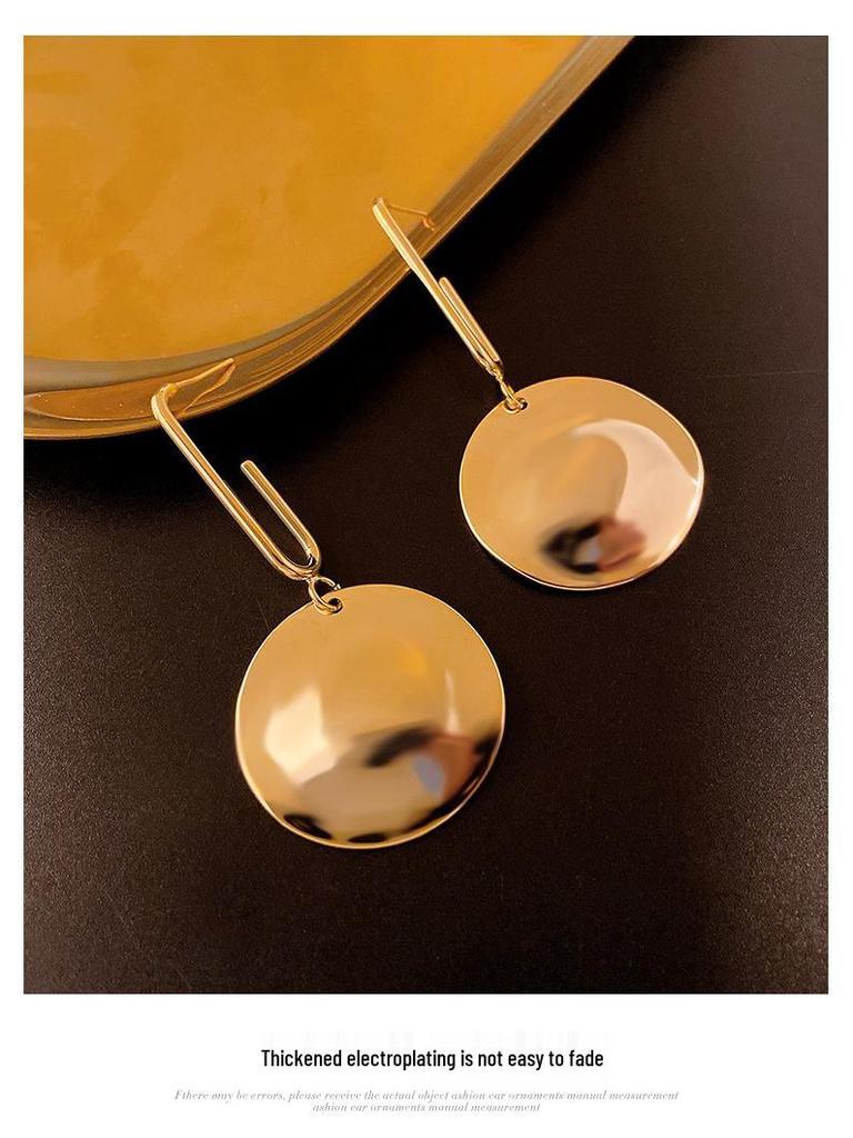 925 Silver Needle Metal Hook Earrings: Simple, Elegant Fashion for Evening Events with Popular Ear Cuffs.