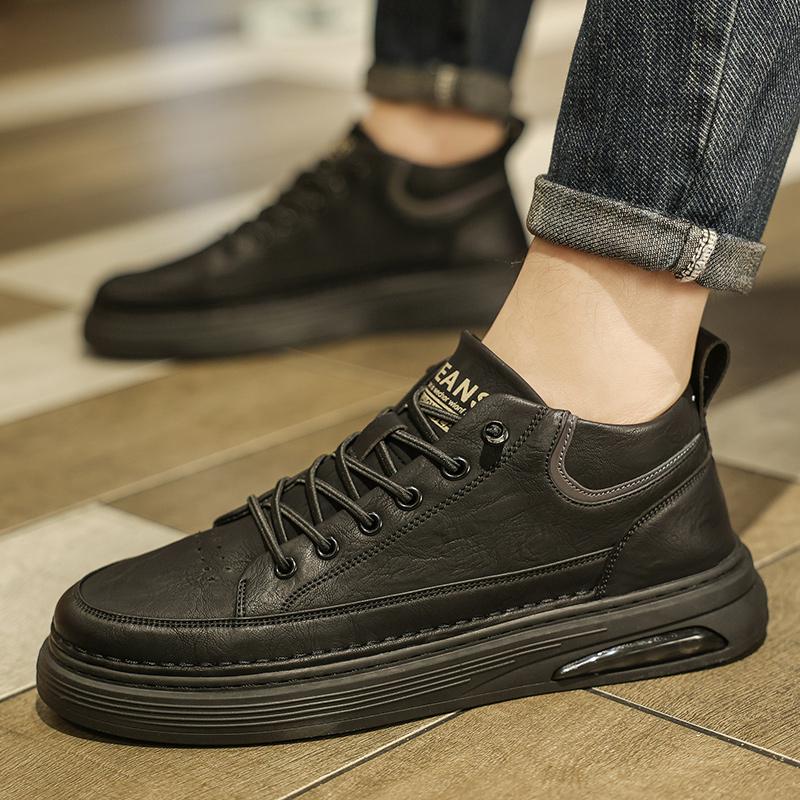 Italian Brand Men's High-top Shoes Popular Outdoor Hiking Shoes In Autumn Winter Men's Genuine Leather Casual Shoes Oxford Shoes