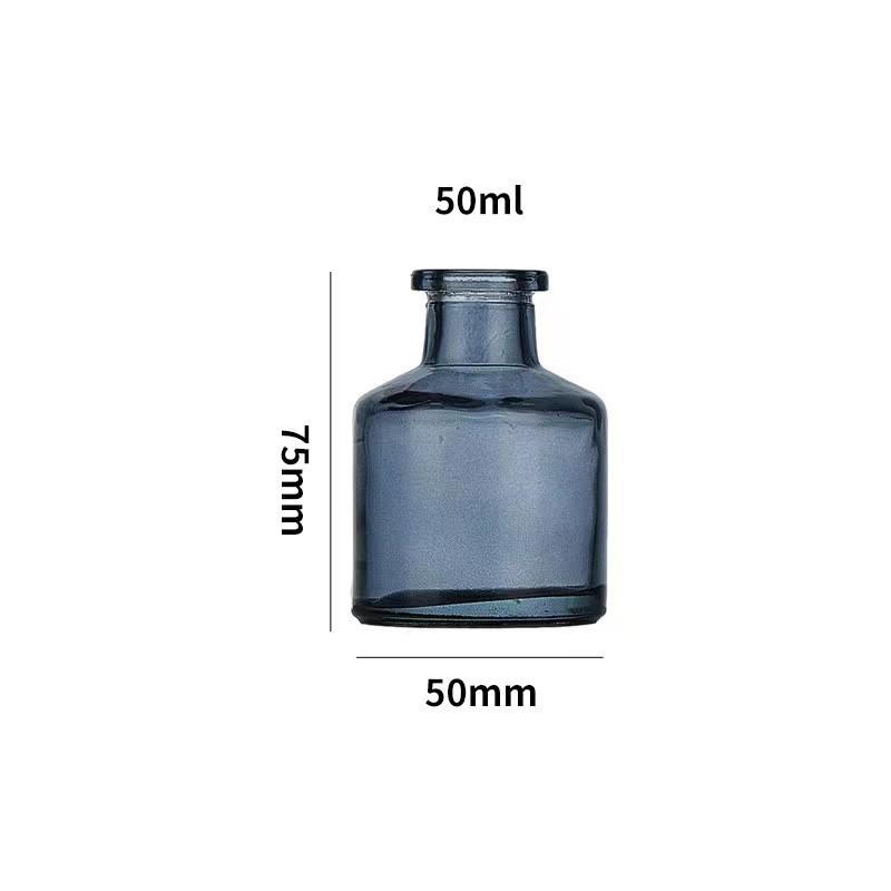 100ml Matte Black Aroma Diffuser Bottle with Free Glass Sample in Multi-color, Flameless Design