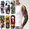 Halloween Tattoo Stickers, Big Picture Full Arm, Funny Horror Scars Bat Tombstone Tattoo