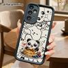 Phone Case: 2D flat, fits Samsung Galaxy A34 A35 M05 M06 S20 S22 S21 FE Plus 5G; panda eating muffins, perfect Christmas and Halloween holiday gift