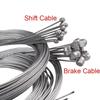 10 2M Mountain Bike Brake Line Bicycle Speed Line Fixed Gear Shifter Gear Brake Cable Set Core Inner Wire Road Bike