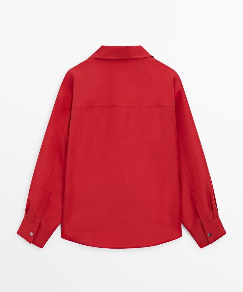 Masimodutti Snap Button Fluid Shirt