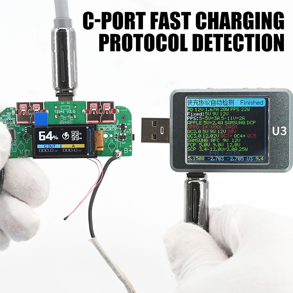 22.5W Fast Charging Module TFT Color Screen Digital Display Power Bank Motherboard for Ternary Lithium Battery PDQC Quick Charge