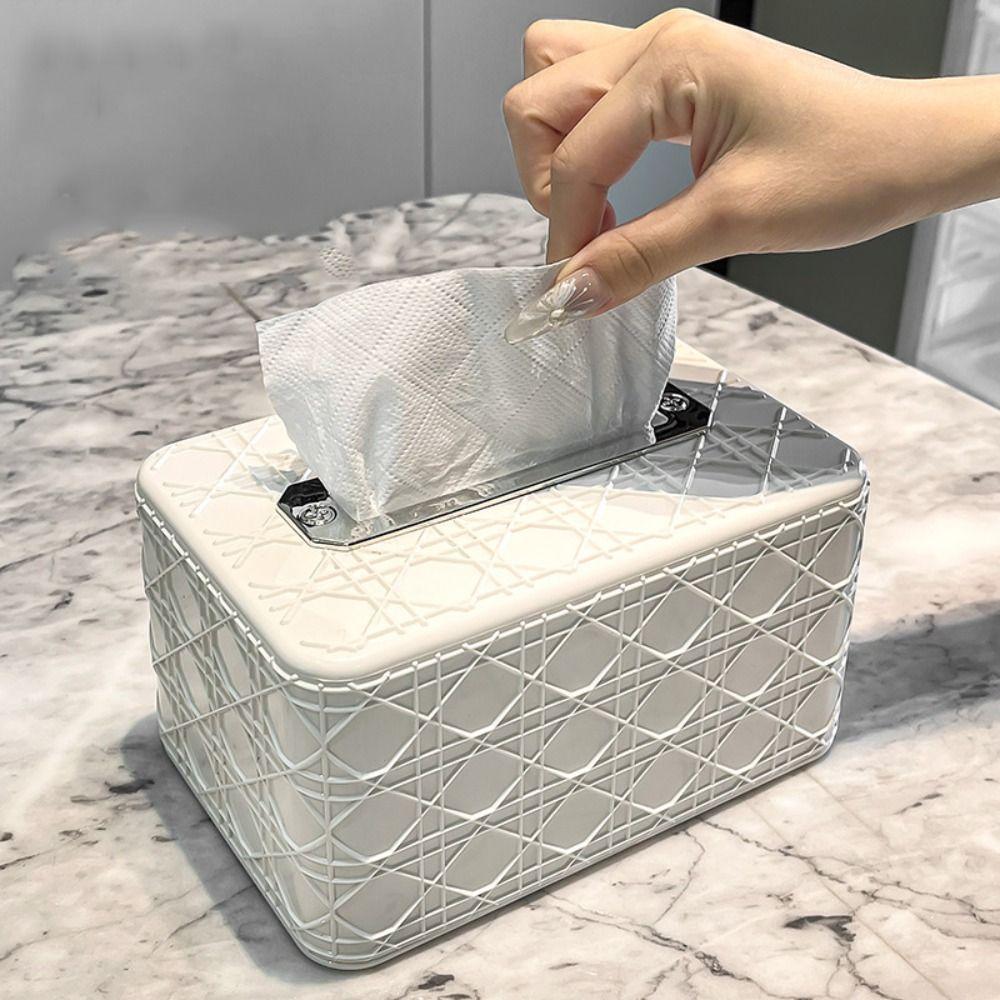 

Элегантный узор из ротанга коробка для салфеток светлый роскошный держатель для хранения салфеток коробка для салфеток настольный прозрачный