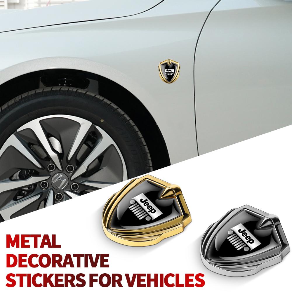 3D Metal Car Emblem Stickers Body Rear Trunk Badge Decoration Decal For JEEP Grand Cherokee Liberty JK Renegade Compass Wrangler