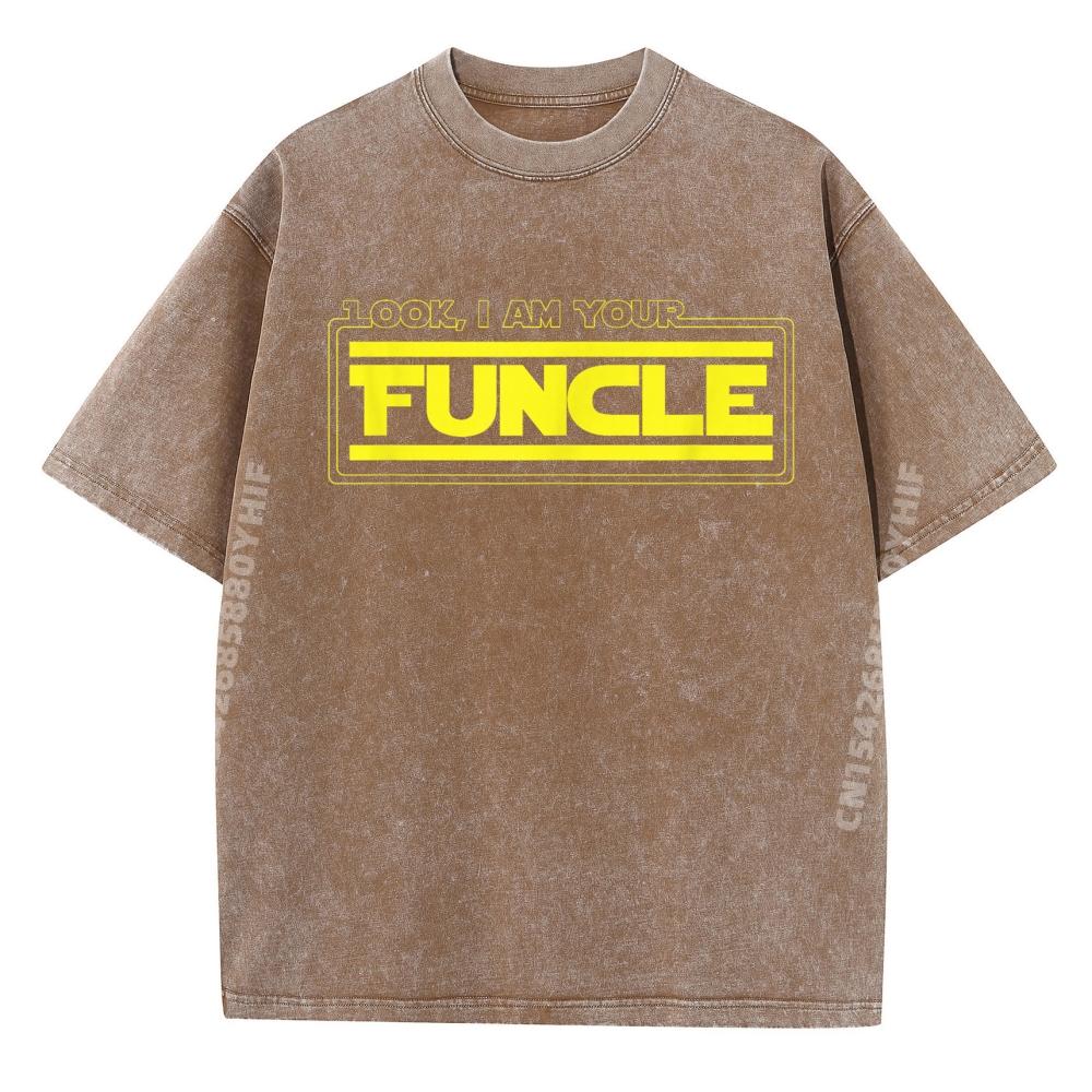 Look I Am Your Funcle Funny Uncle Parody Awesome Graphic T Shirts 100% Cotton Gifts For Men Mens Tshirts S разноцветный
