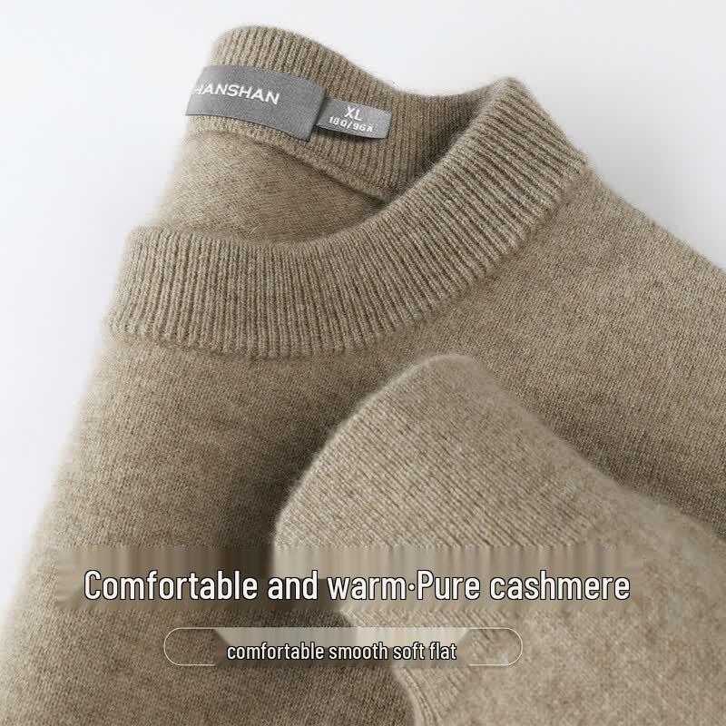 Men's 100% Cashmere Mock Neck Sweater