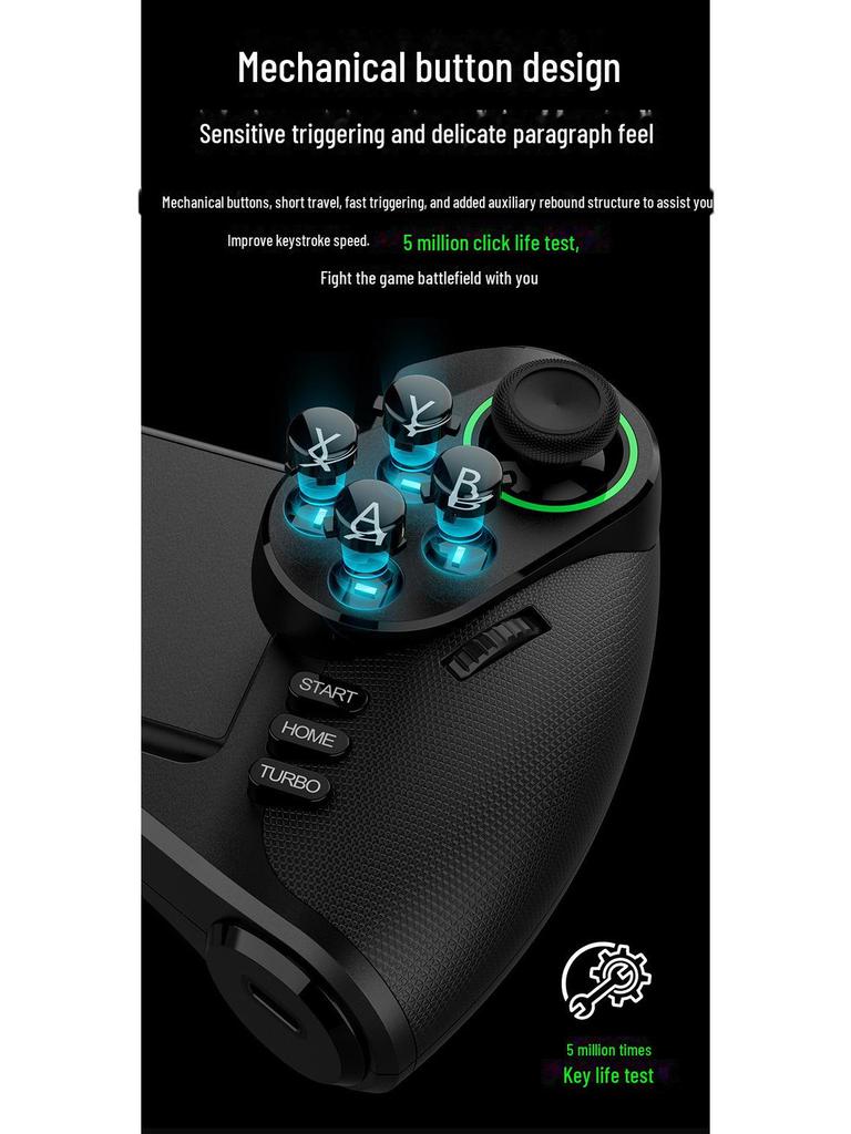 Guangyao Wireless Bluetooth Game Controller for Tablet, Mobile, PC & Stretch Handle 