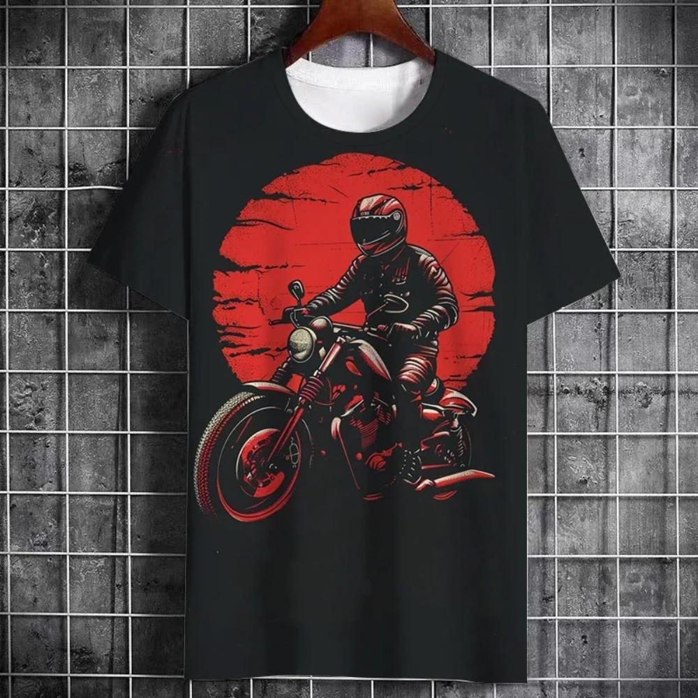

Винтажная футболка с тяжелым мотоциклетным принтом, летняя, мужская, уличный стиль крутого парня, личность, тренд, короткий рукав, большой размер, топ, одежда XXXXXL чёрный
