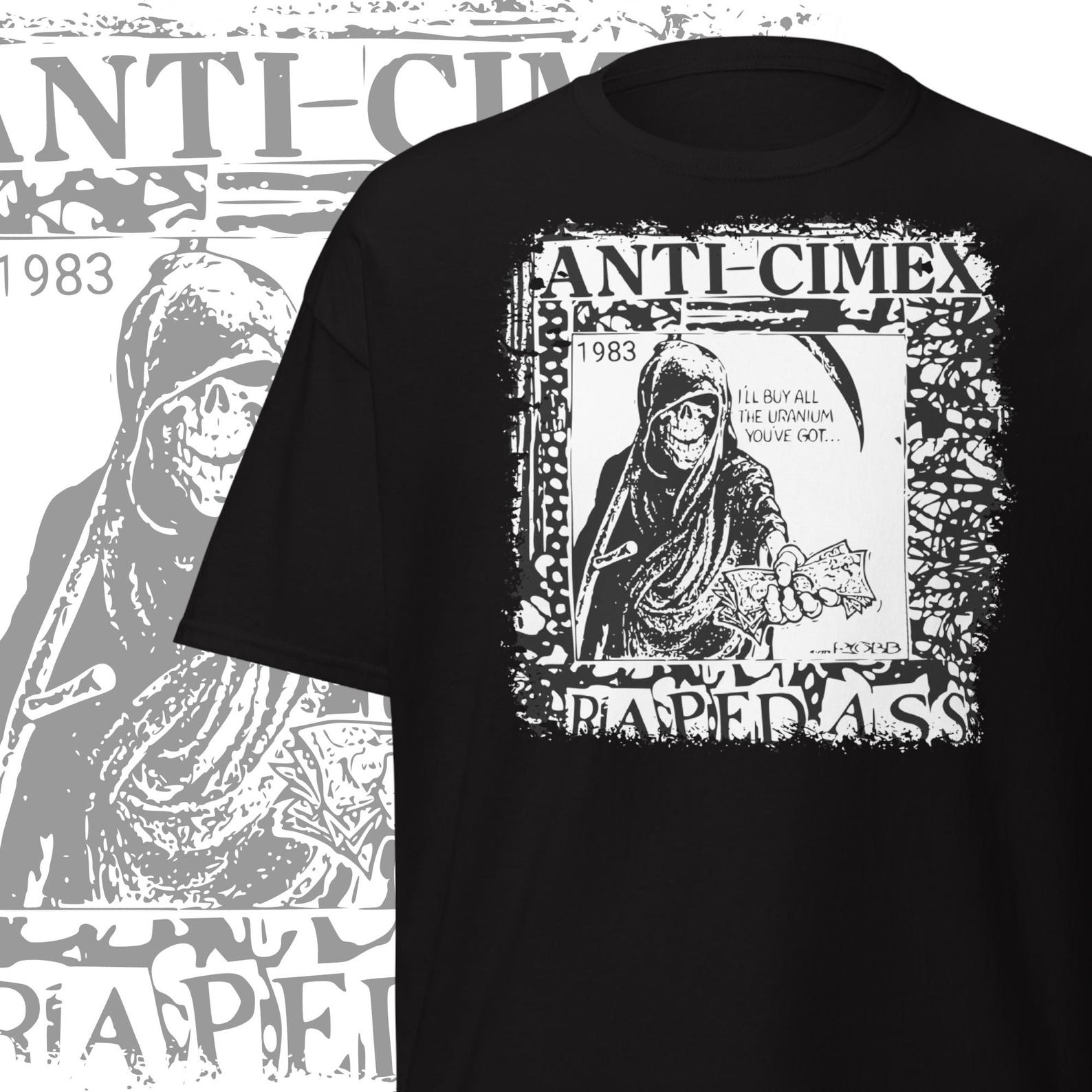Anti Cimex T-Shirt Vintage Punk Rock Clothing Hardcore Merch D-Beat Raw Punk S