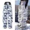 Unisex Winter Ski Pants Camo Snowboard Trousers Waterproof Windproof Thermal Outdoor Hiking Men Women