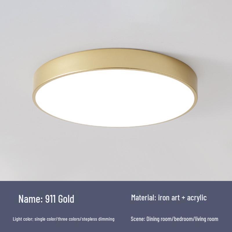 Full Spectrum Eye Protection Round Ceiling Lamp for Bedroom, Living Room, Corridor, or Balcony