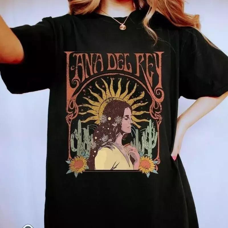 

Lana Del Rey Music Tour Black T Shirt Full Size S-5XL Unisex T-Shirt XL