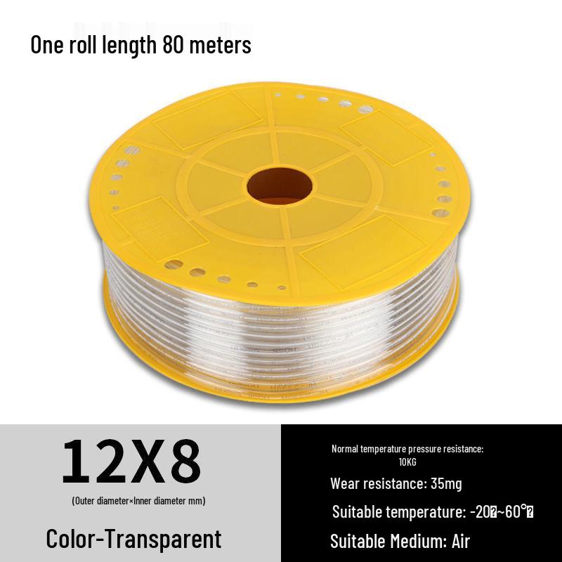High-Pressure 8MM PU Pneumatic Air Hose for Air Compressors