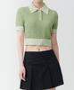 MUSINSA STANDARD WOMAN Women'S Boucle Knitted Polo Shirt [Green]