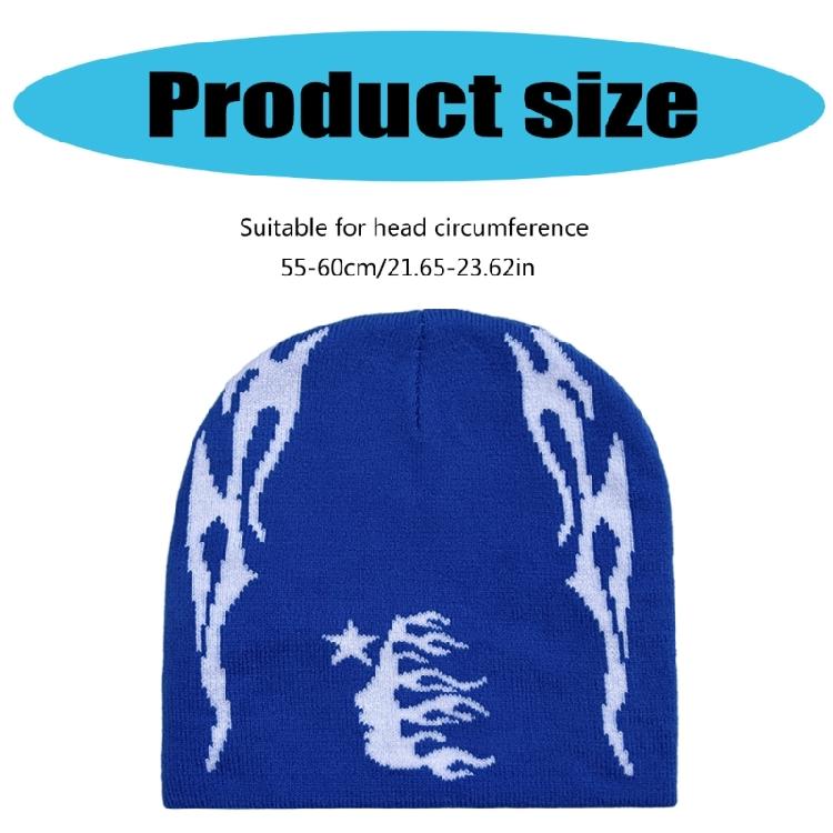Popular Beanies Hat for Adult Fashion Winter Autumn Skull Hat Teens Warm Pullover Hat Breathable Stretchy Jacquard Caps