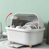 Dish Drainer Box Dish Drying Box Multifunctional Space Saving Dish Drainer with Lid Cover for Kitchen Accessories Dish Dryer Box