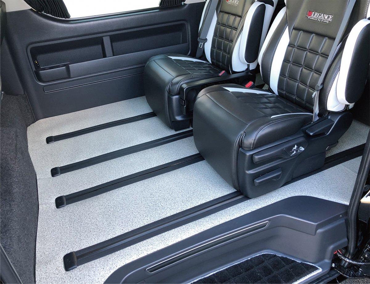 

LEGANCE Hiace 200 Серия Широкий Finetech Tourer Персональная Задняя Подушка Пол для Супер Длинный Перламутровый Цвет - чёрный