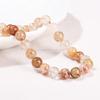 Jingde Natural Red Rutilated Quartz Beads Bracelet DIY Jewelry Accessories