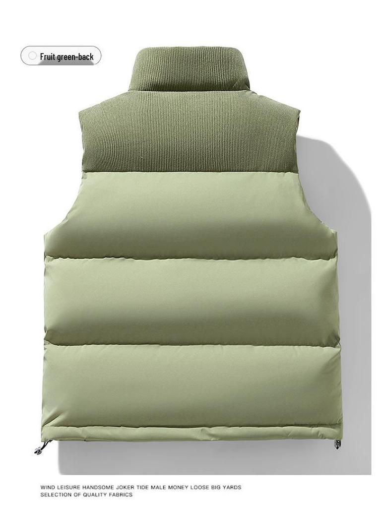 Unisex Winter Stand Collar Sleeveless Vest: Trendy, Loose Sport Casual Jacket